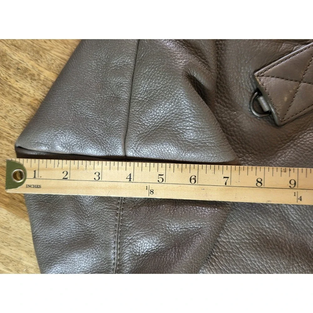 francesco biasia handbag Taupe Leather Hobo Large Shoulder Bag